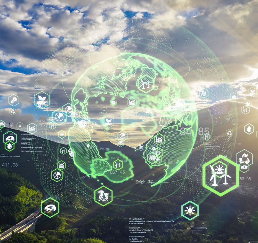 Green codes with background